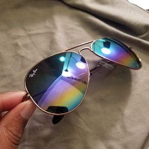 Ray Ban Classic Aviators Rainbow Lenses
